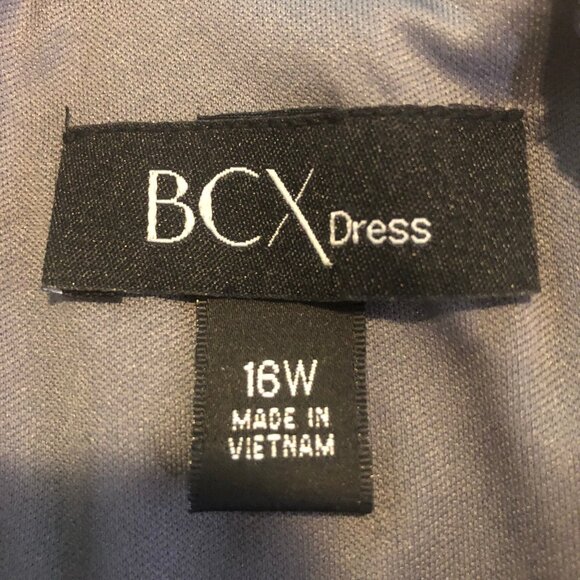 BCX Charcoal Sequin Overlay Party Dress – Size 16W – New w/ Tags - Picture 14 of 16